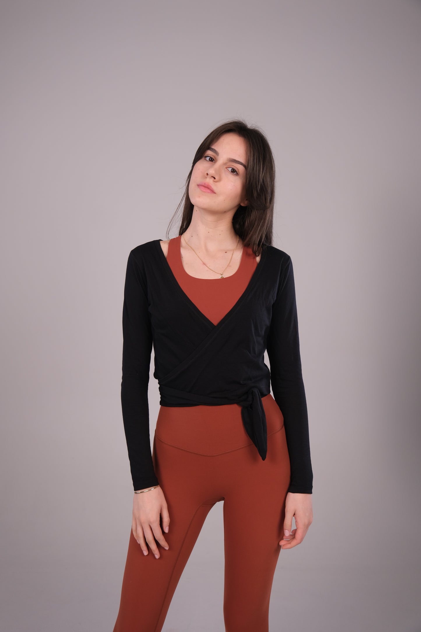 Ballerina Wrap Top - Black