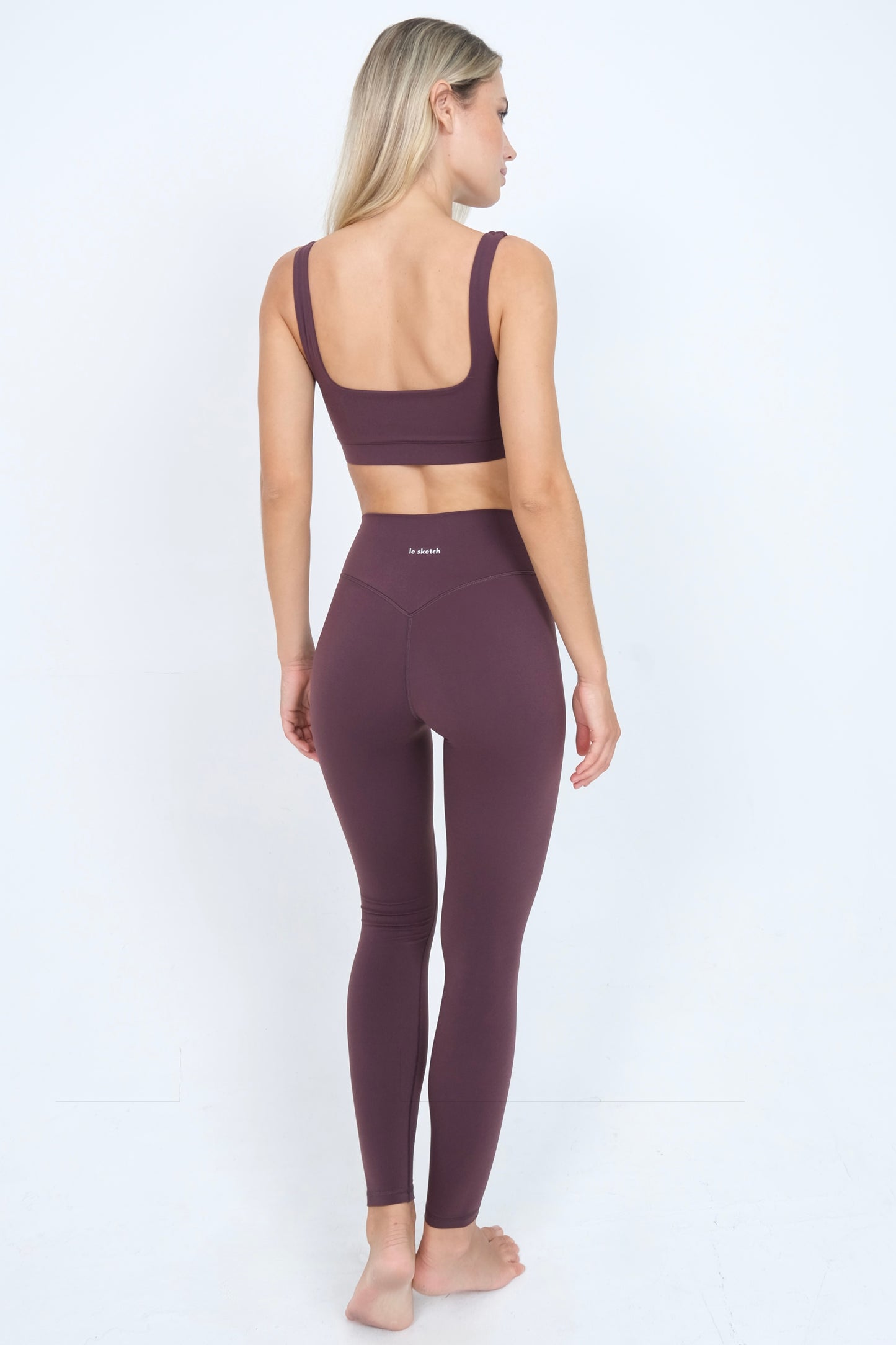 High Waisted Leggings - Fig