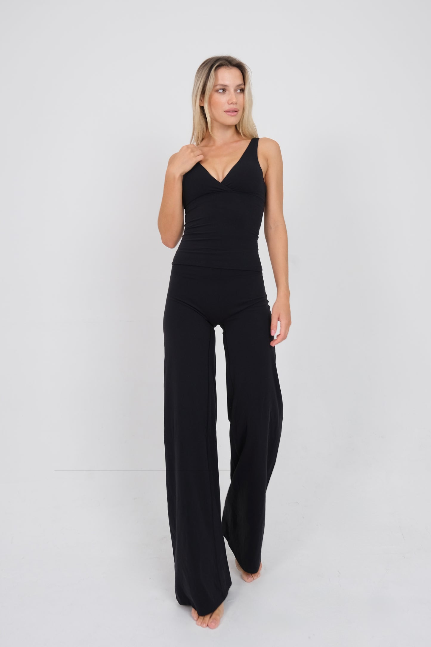 Wide Leg Pants - Nata Black