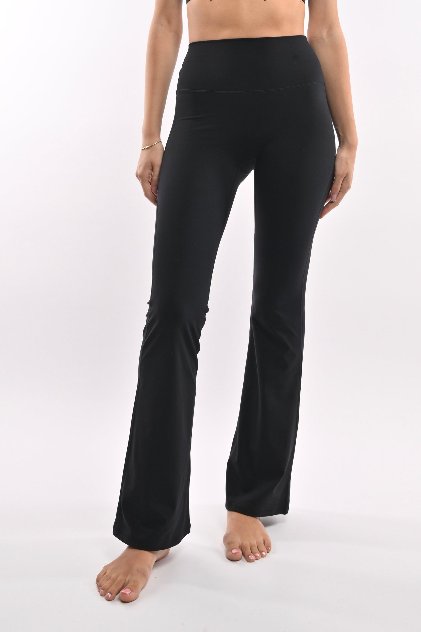 High Waisted Flares - Nata Black