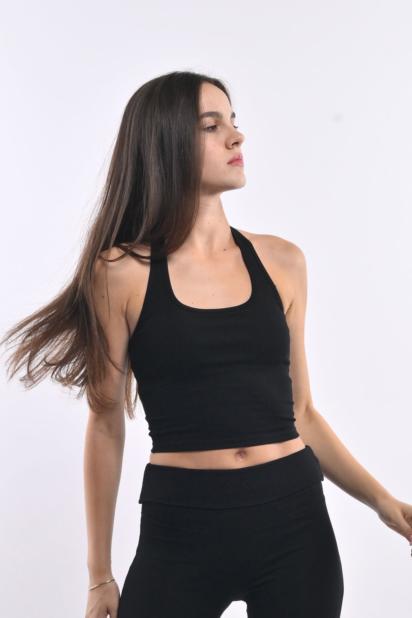 Multiway Fold Waist Flares - Black