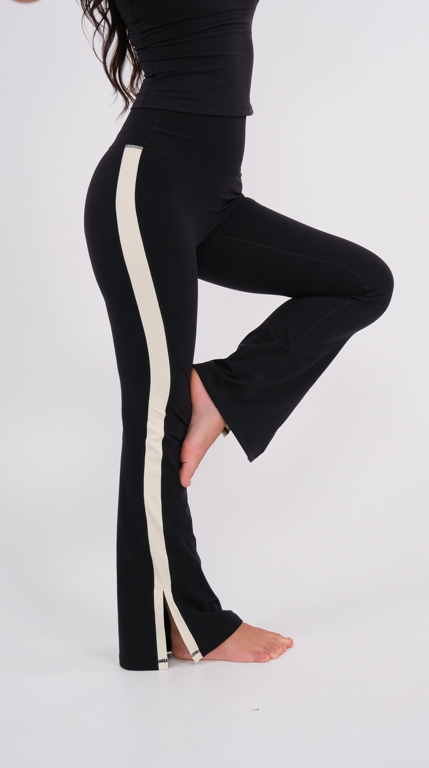 Contrast Side Stripe Flares