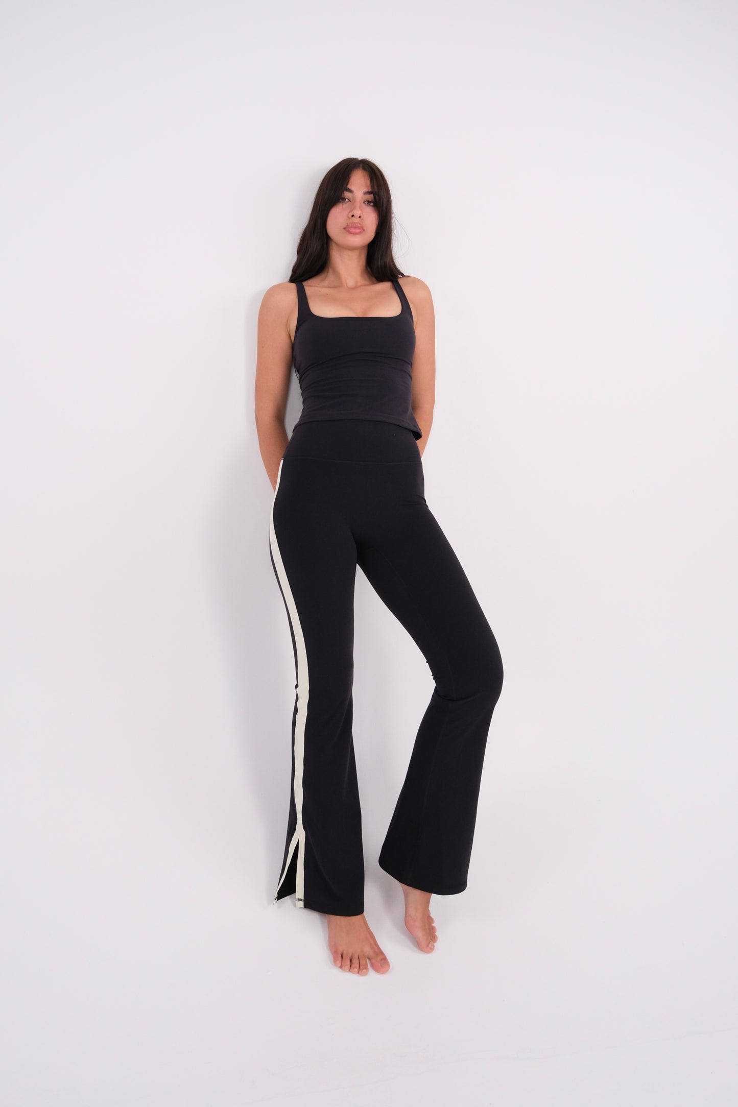 Contrast Side Stripe Flares