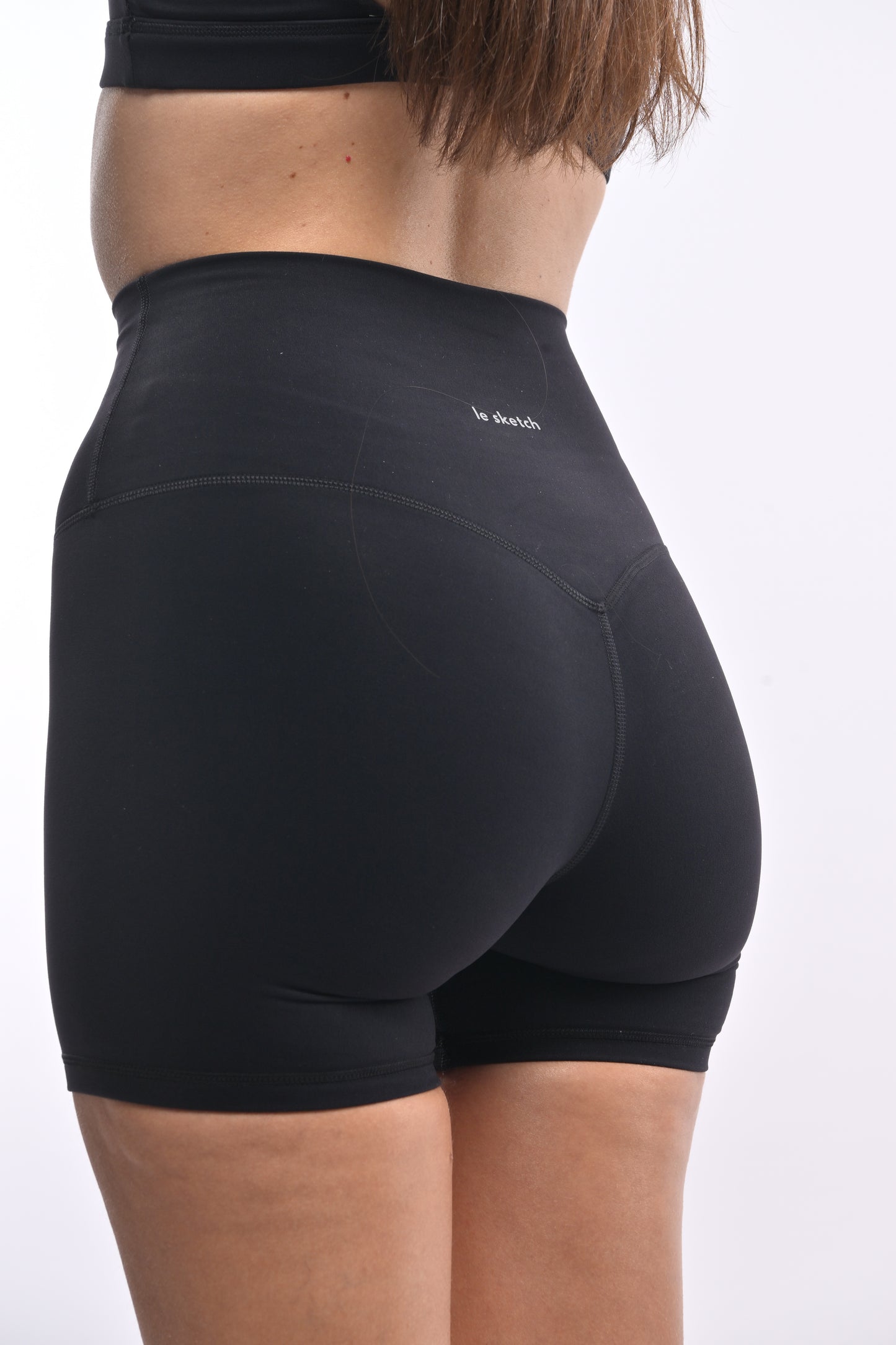 High Waisted Cycling Shorts - Nata Black