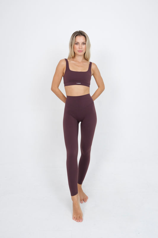 High Waisted Leggings - Fig
