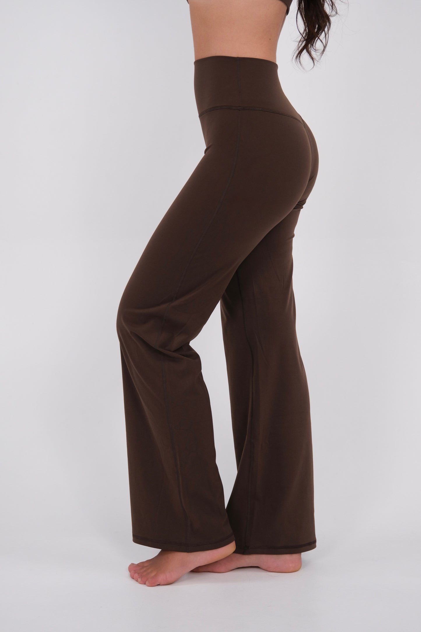 Wide Leg Pants - Coffee Bean