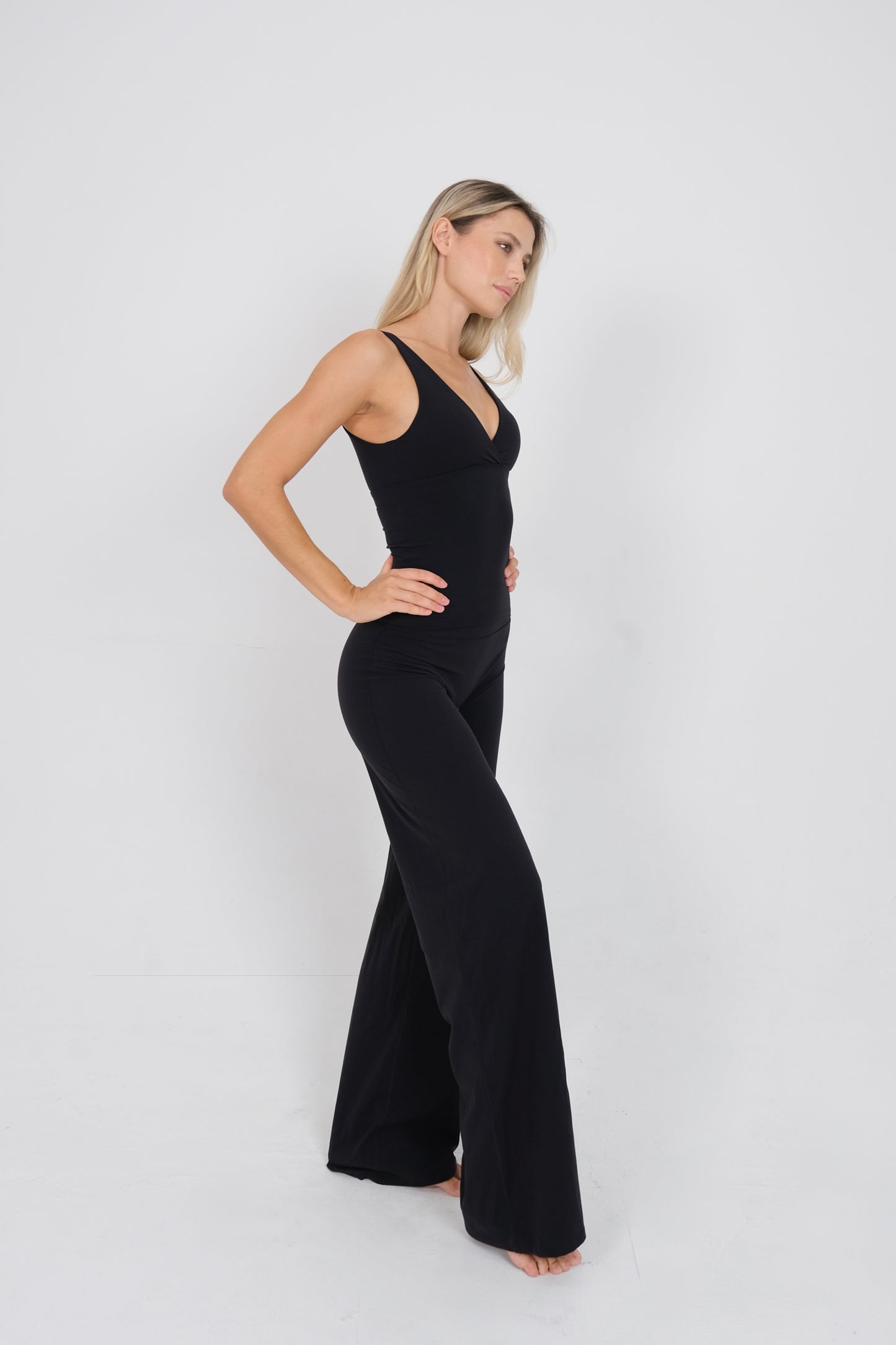 Wide Leg Pants - Nata Black