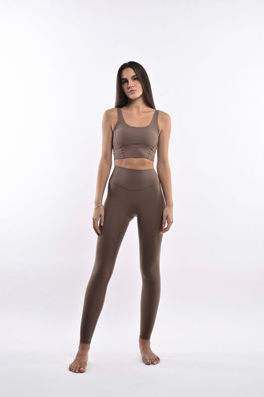 High Waisted Leggings - Mocha