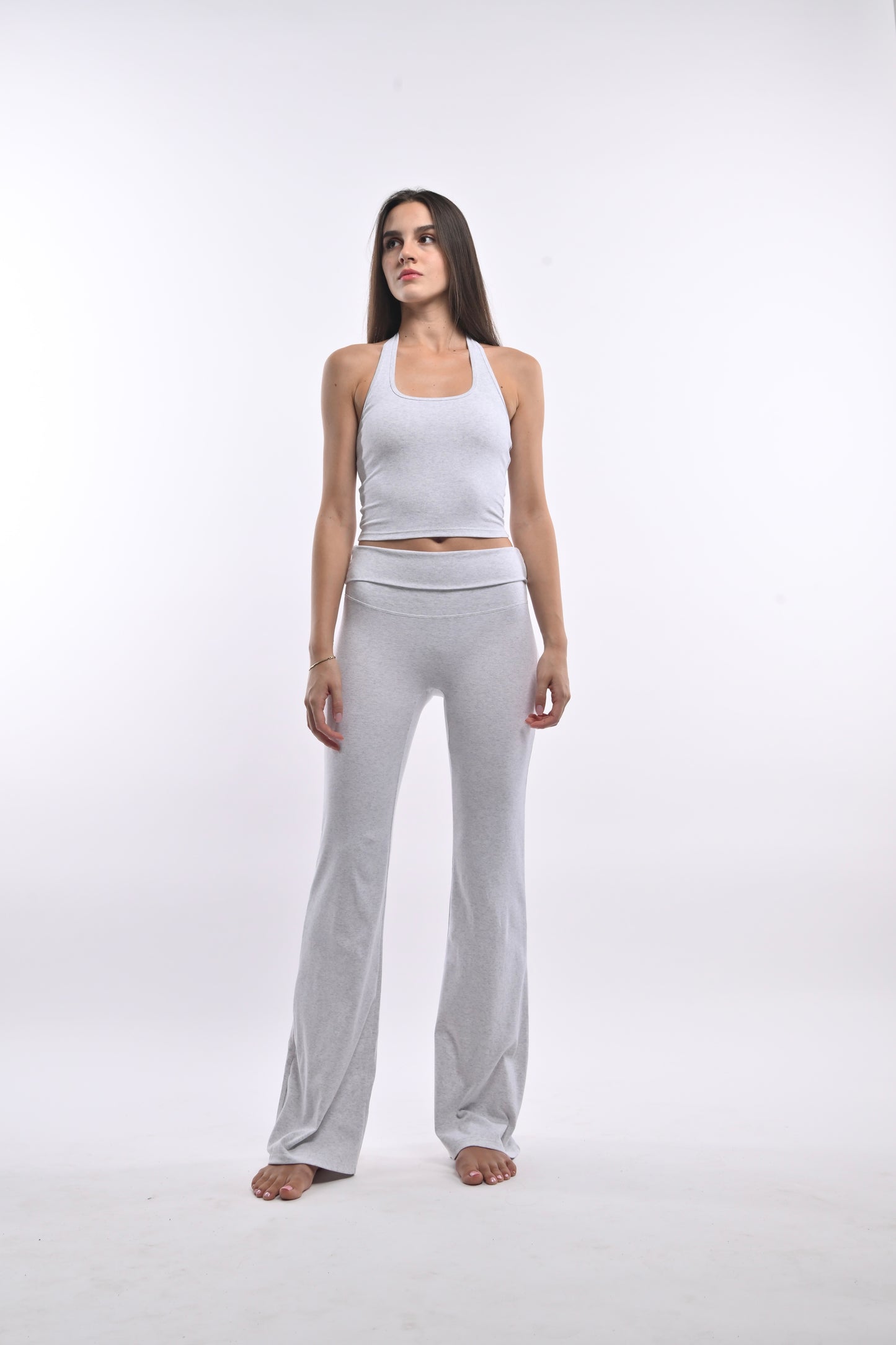 Halter Top - Marble Gray
