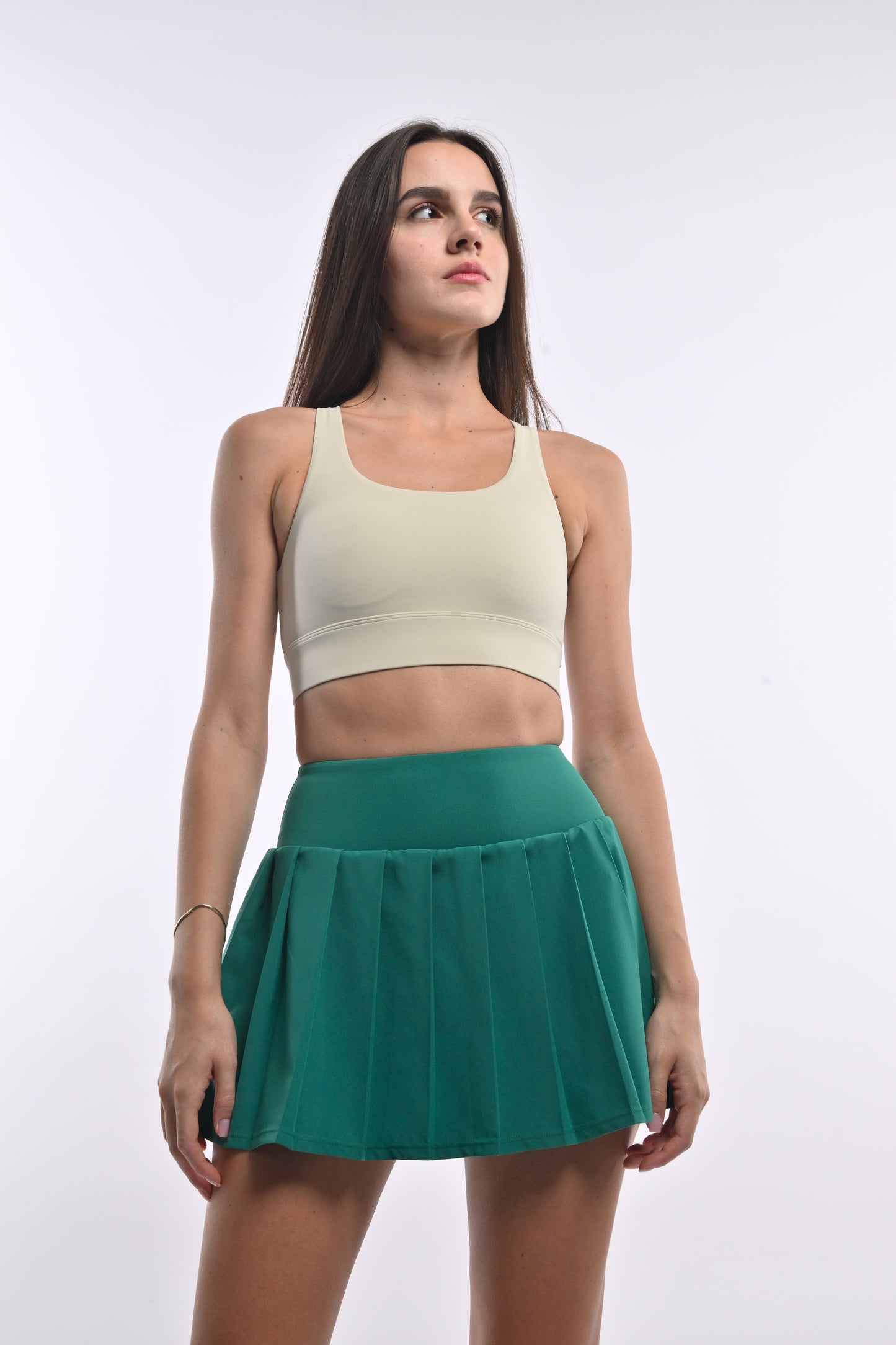 Pleated Tennis Skirt - Clover Green