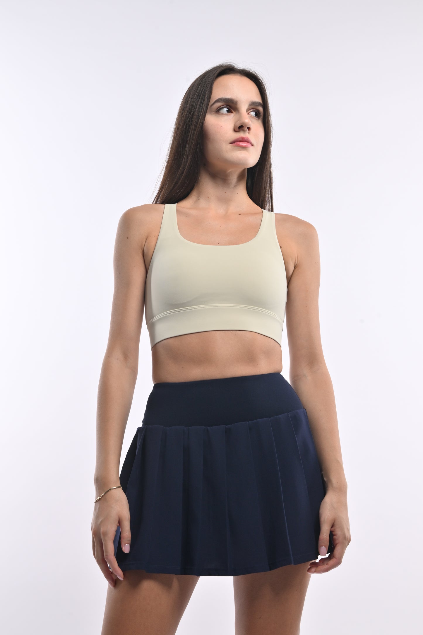 Pleated Tennis Skirt - Navy Blue